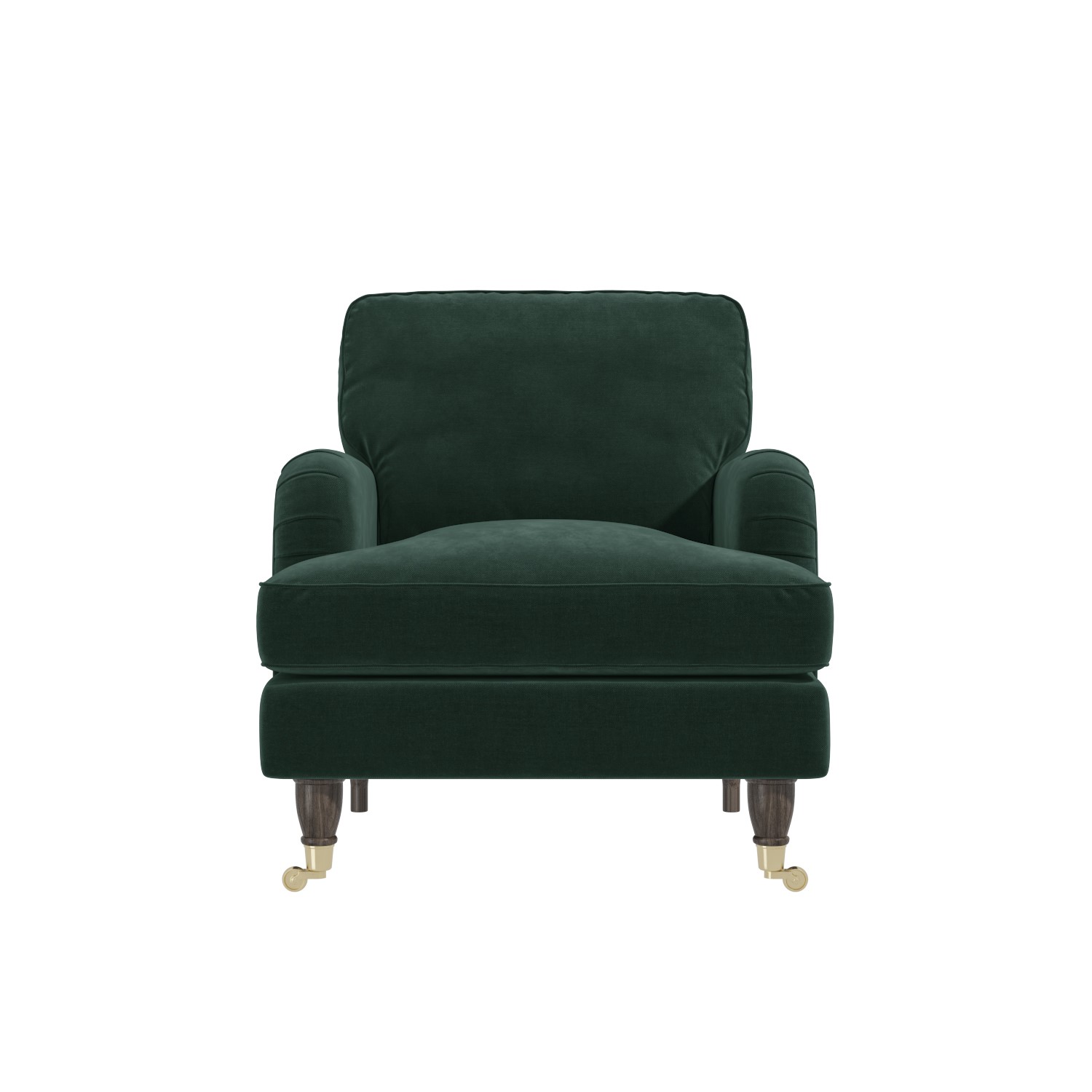 Read more about Dark green velvet armchair payton
